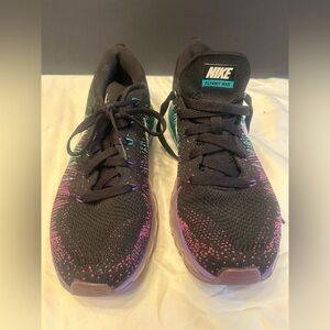 Nike Flyknit Max Black with Multicolor Accents